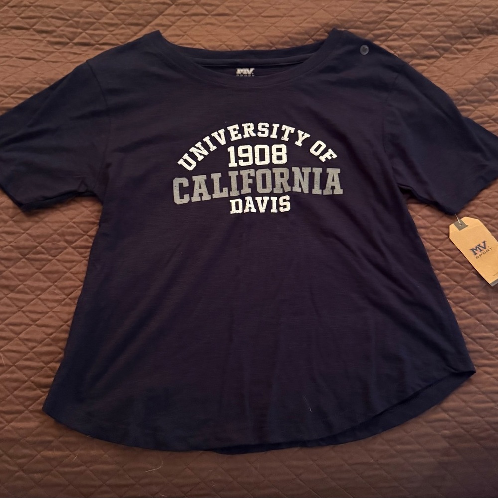 MV Sport University of California Davis Navy T-Shirt